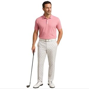 Vtg Breeze-tex Aqua Adjustable Waist Cuffed Golf Pants 36-40" Waist